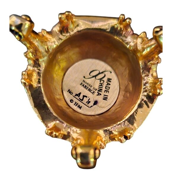 Faberge Egg Hummingbird Jewels In The Garden Franklin Mint Numbered Rare - Picture 4 of 11